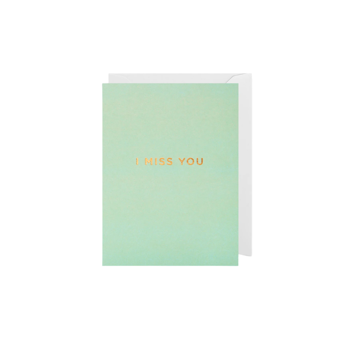 Geschenkkarte Ich Vermisse Dich Vermissen Karte Mini Grußkarte „I MISS YOU“ Grußkarte mit