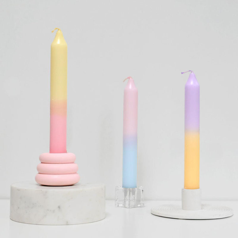 Dip Dye Stick Candle Set | Pastel
