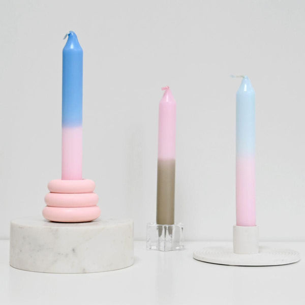 Dip Dye Stick Candle Set | Sea