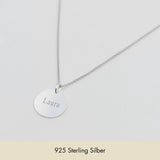 Personalised engraving pendant silver | name