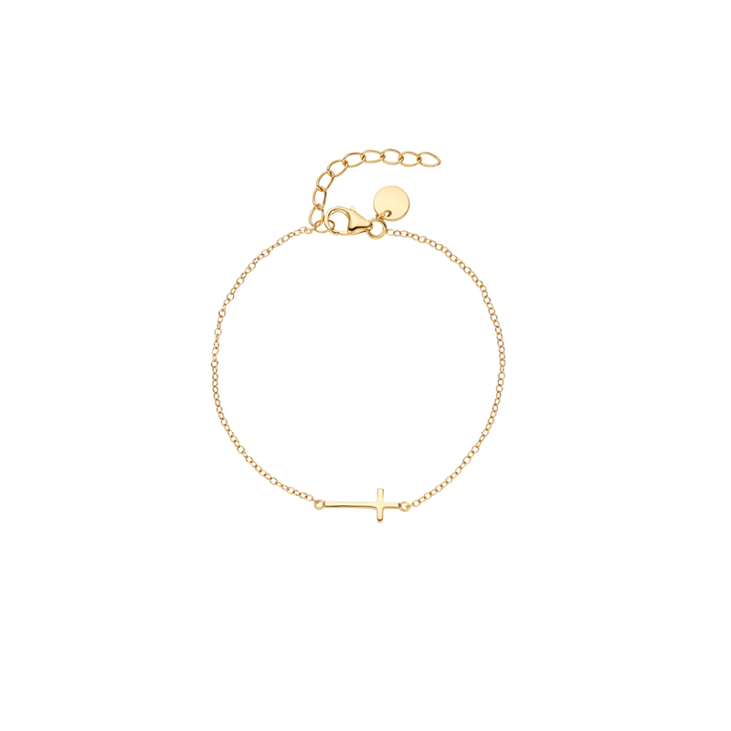Armband mit Kreuzanhänger Gold von NOELANI