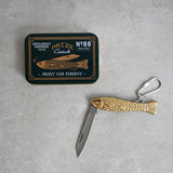 Fisch Taschenmesser in Gold von Gentlemen's Hardware