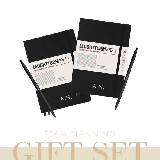 Geschenkset Notizbücher Team Planning | Schwarz