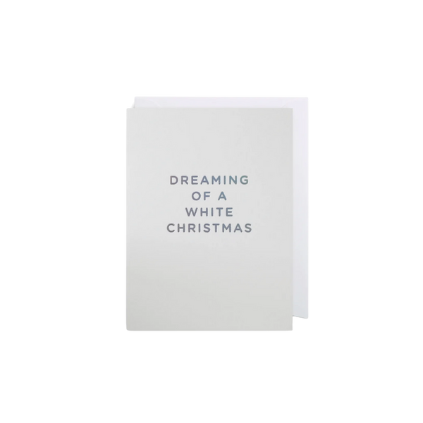 Grußkarte Mini Dreaming of a white christmas von Lagom Design 