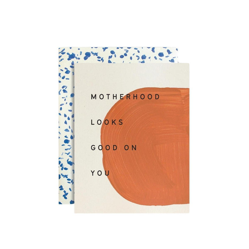 Grußkarte „Motherhood looks good on you“ von MOGLEA