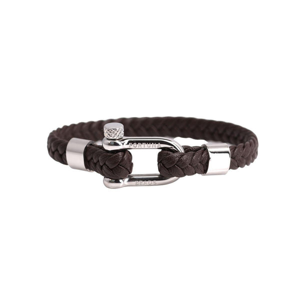 Nautical Men Leather Bracelet | Brown