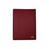 Notebook Cover A5 grained leather | Dark red