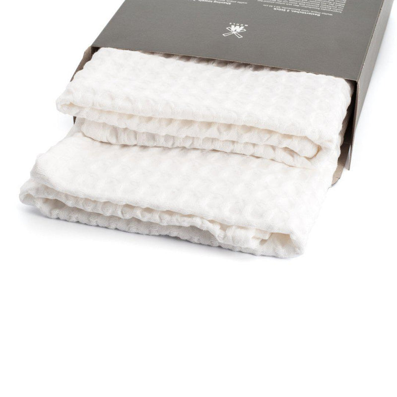 Shaving Towels | Waffle Piqué