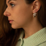 Chunky Hoop Earrings | Silver