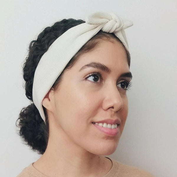 Wellness Stirnband in der Farbe Ivory | MERSOR