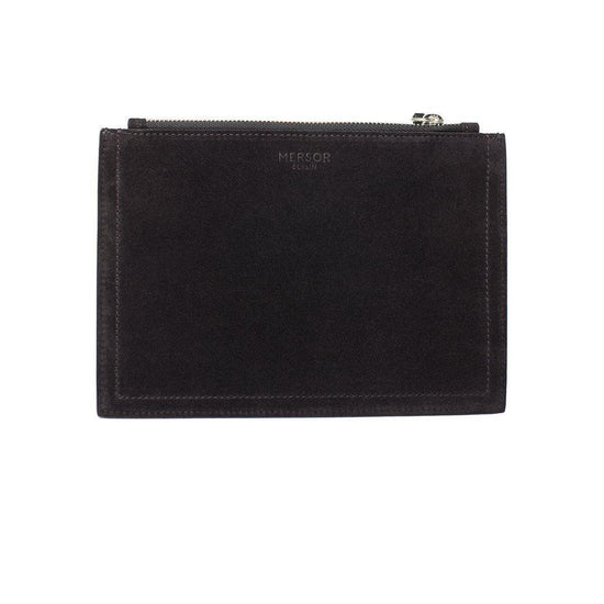 Small Pouch Suede | Black & Silver